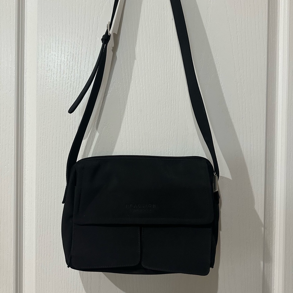 Kenneth Cole Reaction black nylon Crossbody